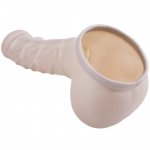 Toylie Latex Penis Sleeve Franz 14cm Silver